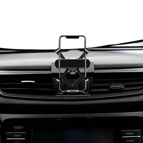 GXQKHFA Auto-Halterung für Smartphone, Kompatibel mit 2015-2021 Qashqai j11 und 2016-2022 xtrail t32, 4-7 Zoll Handy-Größe, Aluminium-Kunststoff-Halterung, Schnalle Design, GXQKHFA von GXQKHFA