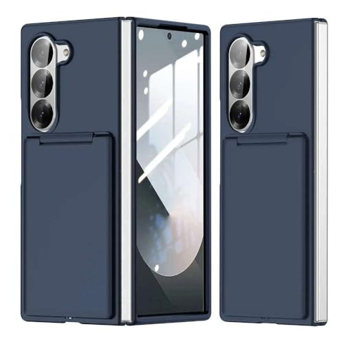 Brieftaschen-Handyhülle mit Kartensteckplatzhalter und Ständer für Samsung Galaxy Z Fold 6 5 5G, langlebige Harte PC-Schutzhülle, Blau, für Samsung Galaxy Z Fold5 Brieftaschen-Handyhülle mit Kartensteckplatzhalter und Ständer für Samsung Galaxy Z Fold 6 5 5G, langlebige Harte PC-Schutzhülle, Blau, für Samsung Galaxy Z Fold5 von GXZJFC