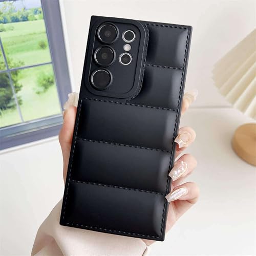 Daunenjacke, Matte, weiche Hülle für Samsung Galaxy S24, S23, S22, S21 Ultra Plus, S20, S21, S23 FE, Schwarz, für Samsung Galaxy S23 Daunenjacke, Matte, weiche Hülle für Samsung Galaxy S24, S23, S22, S21 Ultra Plus, S20, S21, S23 FE, Schwarz, für Samsung Galaxy S23 von GXZJFC