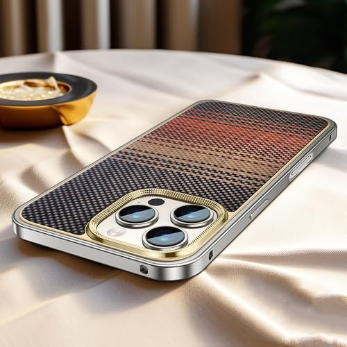 GXZJFC Carbonfaser-Telefonhülle für iPhone 16 15 13 14 Pro Max Anti-Drop-Metallrand Magnetische kabellose Ladetelefonabdeckung,A,Für iPhone 13 Pro Max GXZJFC Carbonfaser-Telefonhülle für iPhone 16 15 13 14 Pro Max Anti-Drop-Metallrand Magnetische kabellose Ladetelefonabdeckung,A,Für iPhone 13 Pro Max von GXZJFC
