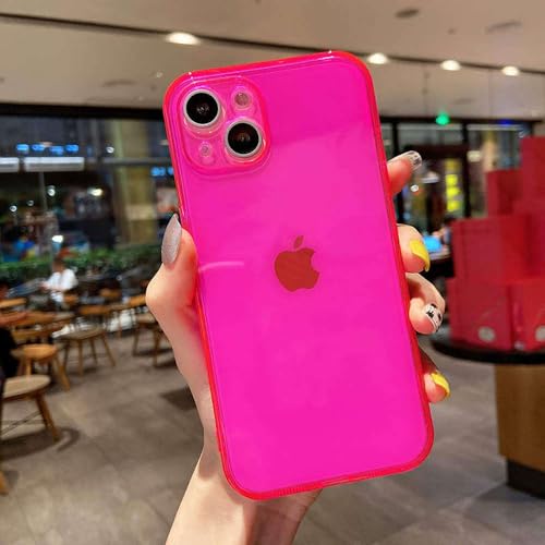 GXZJFC Einfarbige transparente Handyhüllen für iPhone 15 14 13 12 11 16 Pro SE XR XS Max Max 6 7 8 Plus Fluoreszierende Rückseite, Rosérot, für iPhone XR GXZJFC Einfarbige transparente Handyhüllen für iPhone 15 14 13 12 11 16 Pro SE XR XS Max Max 6 7 8 Plus Fluoreszierende Rückseite, Rosérot, für iPhone XR von GXZJFC