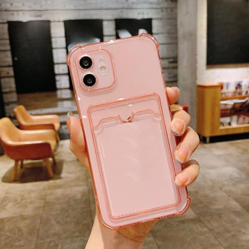 GXZJFC Einfarbige transparente Karten-Telefonhülle für iPhone 15 14 13 12 11 ProMax X XR XSMAX 7 8 Plus SE TPU-Abdeckungsprodukte, Pulver, für iPhone 7P GXZJFC Einfarbige transparente Karten-Telefonhülle für iPhone 15 14 13 12 11 ProMax X XR XSMAX 7 8 Plus SE TPU-Abdeckungsprodukte, Pulver, für iPhone 7P von GXZJFC