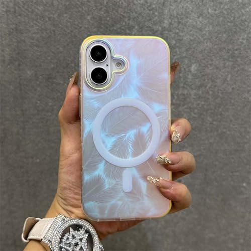 GXZJFC Farbverlaufs-Bunte Hülle für iPhone 16 15 14 Pro Max Plus 11 12 13 Feder-Wasser-Wellen-Handgelenksschlaufe PC-Abdeckung, H, für iPhone 15 ProMax GXZJFC Farbverlaufs-Bunte Hülle für iPhone 16 15 14 Pro Max Plus 11 12 13 Feder-Wasser-Wellen-Handgelenksschlaufe PC-Abdeckung, H, für iPhone 15 ProMax von GXZJFC