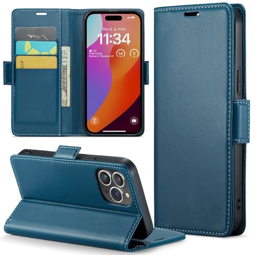 GXZJFC Für iPhone 15 13 14 12 11 Pro Max SE X XR XS 8 7 6 6S Plus Kartenhalter Brieftaschenabdeckung mit Leder-Handyhülle, Blau, Für iPhone 16 GXZJFC Für iPhone 15 13 14 12 11 Pro Max SE X XR XS 8 7 6 6S Plus Kartenhalter Brieftaschenabdeckung mit Leder-Handyhülle, Blau, Für iPhone 16 von GXZJFC