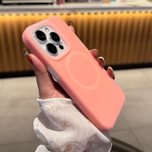 GXZJFC Gelee-Flüssigsilikon-Telefonhülle für iPhone 16 15 14 13 12 11 Pro Max, magnetische, kabellose Ladehülle, weich, Pink, für iPhone 12 GXZJFC Gelee-Flüssigsilikon-Telefonhülle für iPhone 16 15 14 13 12 11 Pro Max, magnetische, kabellose Ladehülle, weich, Pink, für iPhone 12 von GXZJFC