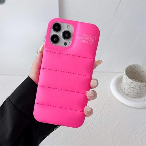 GXZJFC Handyhülle aus Baumwoll-Daunenjacke für iPhone 15 14 13 12 11 Pro Max Plus Pufferhülle Soft Cover, Pink, für iPhone 12 Pro Max GXZJFC Handyhülle aus Baumwoll-Daunenjacke für iPhone 15 14 13 12 11 Pro Max Plus Pufferhülle Soft Cover, Pink, für iPhone 12 Pro Max von GXZJFC