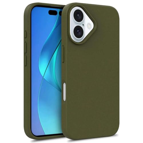 GXZJFC Hülle für iPhone 16 15 14 13 12 11 Pro Max Mini 8 7 Plus SE Solide weiche Matte Hülle, Olivgrün, Für iPhone 16 Plus GXZJFC Hülle für iPhone 16 15 14 13 12 11 Pro Max Mini 8 7 Plus SE Solide weiche Matte Hülle, Olivgrün, Für iPhone 16 Plus von GXZJFC