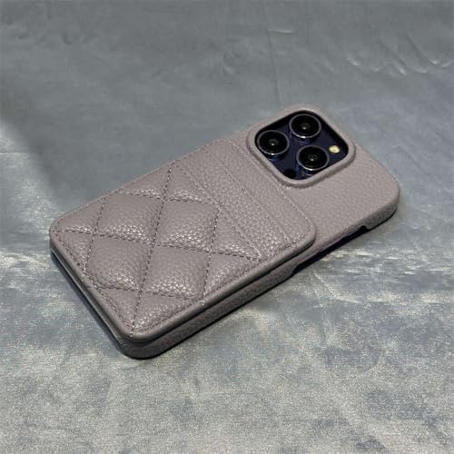GXZJFC Kartenfach-Brieftasche, Leder-Handyhülle für iPhone 16 15pro max 15 13 14 Pro 12, Gitter-Kartensteckplatz, Matte weiche Hülle, Lavendel, für iPhone 16 Pro Max GXZJFC Kartenfach-Brieftasche, Leder-Handyhülle für iPhone 16 15pro max 15 13 14 Pro 12, Gitter-Kartensteckplatz, Matte weiche Hülle, Lavendel, für iPhone 16 Pro Max von GXZJFC