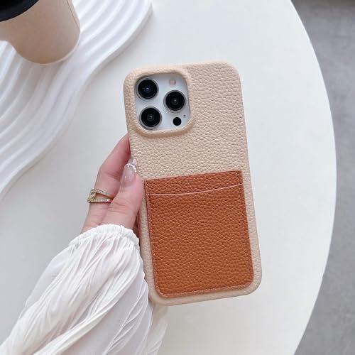 GXZJFC Lederstruktur-Geldbörsen-Taschen-Telefonhülle für iPhone 16 Plus 15 14 13 12 11 Pro Max Kartensteckplatzhalter-Rückseite, Khaki, Braun, für iPhone 16 Plus GXZJFC Lederstruktur-Geldbörsen-Taschen-Telefonhülle für iPhone 16 Plus 15 14 13 12 11 Pro Max Kartensteckplatzhalter-Rückseite, Khaki, Braun, für iPhone 16 Plus von GXZJFC
