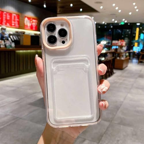 GXZJFC Transparente Kartentasche mit festem Rand, Handyhülle für iPhone 14 13 12 11 Pro Max X XR XSMAX 7 8 Plus SE, TPU-Hülle, Produkte, 585, Fleischrosa, für iPhone 7P GXZJFC Transparente Kartentasche mit festem Rand, Handyhülle für iPhone 14 13 12 11 Pro Max X XR XSMAX 7 8 Plus SE, TPU-Hülle, Produkte, 585, Fleischrosa, für iPhone 7P von GXZJFC