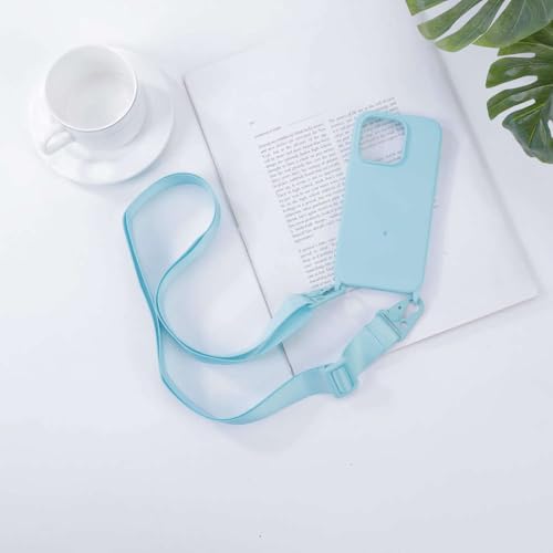 GXZJFC Umhängeband-Lanyard-Silikon-Telefonhülle für iPhone 16 15 14 13 12 Mini 11 Pro Max Plus Candy Color Soft TPU Back Cover, Himmelblau, Für iPhone 6 7 8 GXZJFC Umhängeband-Lanyard-Silikon-Telefonhülle für iPhone 16 15 14 13 12 Mini 11 Pro Max Plus Candy Color Soft TPU Back Cover, Himmelblau, Für iPhone 6 7 8 von GXZJFC