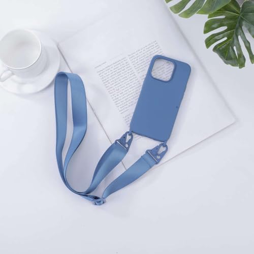 GXZJFC Umhängeband mit Lanyard, Silikon-Handyhülle für iPhone 16 15 14 13 12 Mini 11 Pro Max Plus, Bonbonfarben, weiche TPU-Rückseite, Dillblau, für iPhone 13 GXZJFC Umhängeband mit Lanyard, Silikon-Handyhülle für iPhone 16 15 14 13 12 Mini 11 Pro Max Plus, Bonbonfarben, weiche TPU-Rückseite, Dillblau, für iPhone 13 von GXZJFC