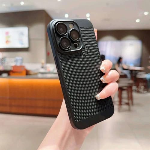 GXZJFC Wärmestrahlungs-Ultradünne PC-Hülle für iPhone 11 12 13 14 15 16 Pro Max Plus Glaslinsen-Flim-Cover, Schwarz, Für iPhone 14 Pro GXZJFC Wärmestrahlungs-Ultradünne PC-Hülle für iPhone 11 12 13 14 15 16 Pro Max Plus Glaslinsen-Flim-Cover, Schwarz, Für iPhone 14 Pro von GXZJFC