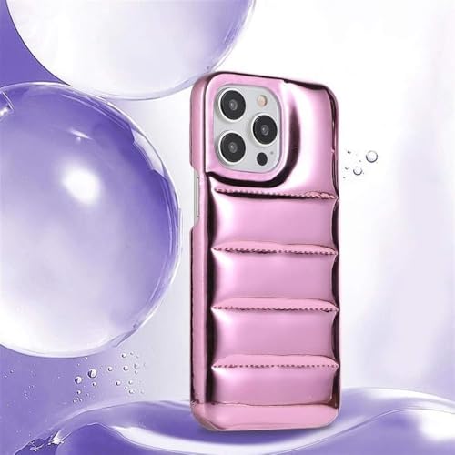 GXZJFC Warme Winter-Daunenjacke, Puffer-Hülle für iPhone 16 15 14 13 12 Pro Max, Handyhüllen, Pink, für iPhone 12 Pro GXZJFC Warme Winter-Daunenjacke, Puffer-Hülle für iPhone 16 15 14 13 12 Pro Max, Handyhüllen, Pink, für iPhone 12 Pro von GXZJFC
