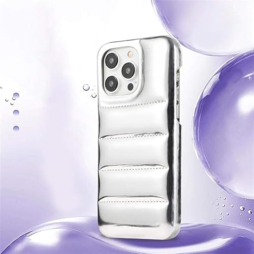GXZJFC Warme Winter-Daunenjacke, Puffer-Hülle für iPhone 16 15 14 13 12 Pro Max, Handyhüllen, Silber, für iPhone 11 GXZJFC Warme Winter-Daunenjacke, Puffer-Hülle für iPhone 16 15 14 13 12 Pro Max, Handyhüllen, Silber, für iPhone 11 von GXZJFC