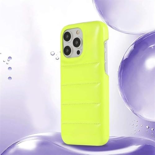 GXZJFC Warme Winter-Daunenjacke, Puffer-Hülle für iPhone 16 15 14 13 12 Pro Max, Handyhüllen, grün, für iPhone 16 Pro Max GXZJFC Warme Winter-Daunenjacke, Puffer-Hülle für iPhone 16 15 14 13 12 Pro Max, Handyhüllen, grün, für iPhone 16 Pro Max von GXZJFC