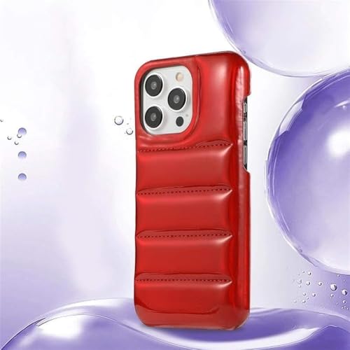 GXZJFC Warme Winter-Daunenjacke, Puffer-Hülle für iPhone 16 15 14 13 12 Pro Max, Handyhüllen, rot, für iPhone 16 Pro GXZJFC Warme Winter-Daunenjacke, Puffer-Hülle für iPhone 16 15 14 13 12 Pro Max, Handyhüllen, rot, für iPhone 16 Pro von GXZJFC