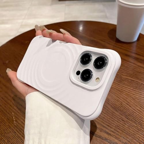 GXZJFC Water Ripple Liquid Silicone Wireless Charge Magnethülle für iPhone 16 15 14 13 11 12 Pro Max Soft Case, Weiß, Für iPhone 15 Pro GXZJFC Water Ripple Liquid Silicone Wireless Charge Magnethülle für iPhone 16 15 14 13 11 12 Pro Max Soft Case, Weiß, Für iPhone 15 Pro von GXZJFC