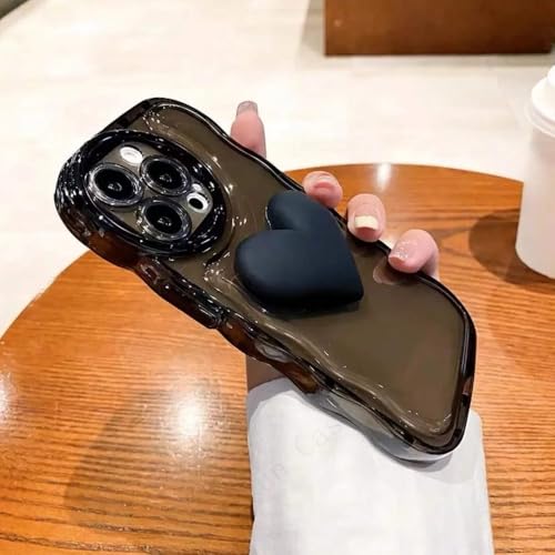 GXZJFC Wellenförmige Airbag-Handyhülle in Bonbonfarben, 3D-Herzform, geeignet für iPhone 15 14 13 12 11 Pro Max Plus, weiche Silikonhülle, Schwarz, Für iPhone 12Pro GXZJFC Wellenförmige Airbag-Handyhülle in Bonbonfarben, 3D-Herzform, geeignet für iPhone 15 14 13 12 11 Pro Max Plus, weiche Silikonhülle, Schwarz, Für iPhone 12Pro von GXZJFC