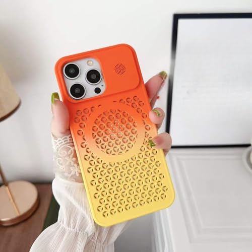Magnetische Aromatherapie-Hülle mit Farbverlauf für iPhone 16 15 14 Plus 13 12 11ProMax Wärmegitter-Kühlung Atmungsaktive Hülle, Orange Gelb, Für iPhone 13 Pro Magnetische Aromatherapie-Hülle mit Farbverlauf für iPhone 16 15 14 Plus 13 12 11ProMax Wärmegitter-Kühlung Atmungsaktive Hülle, Orange Gelb, Für iPhone 13 Pro von GXZJFC