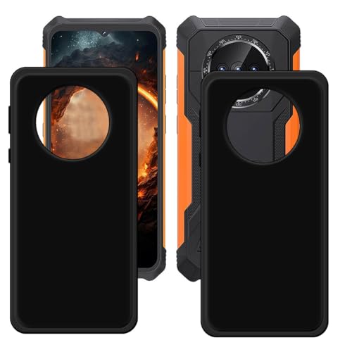 GYDQQKJ Anti-Fall Schutzhülle für Cubot King Kong ES Hülle, 2 Stück Weiche Flexibel Handytasche Schwarz TPU Handyhülle Silikon Tasche Schale Case Cover für (6.56") von GYDQQKJ