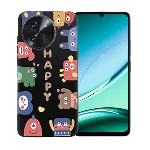 GYDQQKJ Anti-Fall Schutzhülle für Doogee Note 59 Pro Plus Hülle, Weiche Handytasche Schwarz TPU Handyhülle Silikon Tasche Schale rutschfest Case Cover für Doogee Note 59 Pro Plus (6.75") - LLM45 von GYDQQKJ