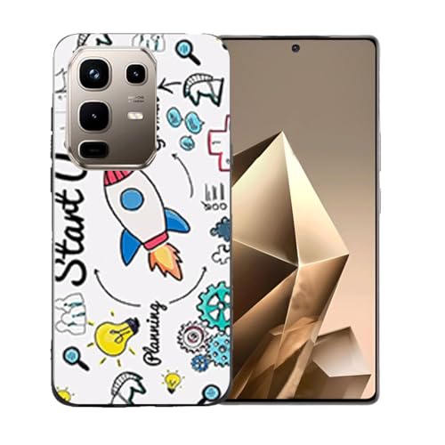 GYDQQKJ Anti-Fall Schutzhülle für Infinix Note 50S 5G Hülle, Weiche Handytasche Schwarz TPU Handyhülle Silikon Tasche Schale rutschfest Case Cover für Infinix Note 50S 5G (6.78") - LLM36 von GYDQQKJ
