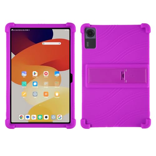 GYDQQKJ Anti-Fall Schutzhülle für Samsung Galaxy Tab S10 FE Plus (13.0") Hülle, Weiche Handytasche Lila TPU Handyhülle Silikon Tasche Schale rutschfest Case Cover für - Lila von GYDQQKJ