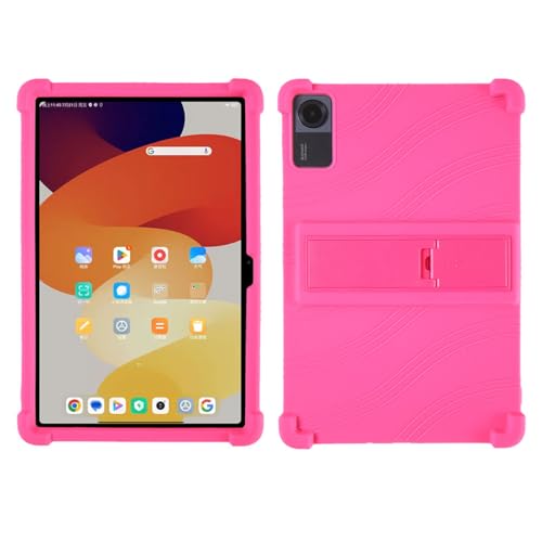 GYDQQKJ Anti-Fall Schutzhülle für Samsung Galaxy Tab S10 FE Plus (13.0") Hülle, Weiche Handytasche Rosenrot TPU Handyhülle Silikon Tasche Schale rutschfest Case Cover für - Rosenrot von GYDQQKJ