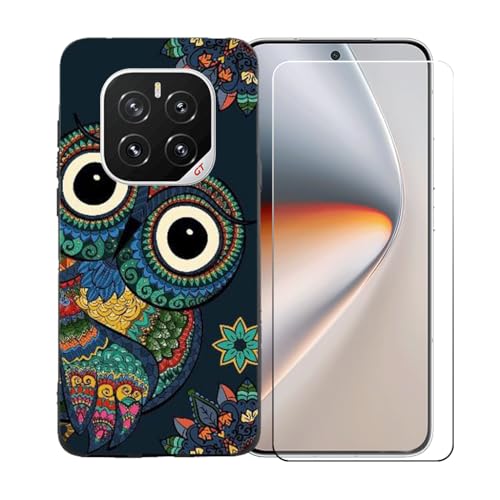 GYDQQKJ Displayschutz + Hülle für Honor GT Pro 5G,Schwarz Cover TPU Handyhülle Silikon Tasche Case Schutzhülle - HD Schutzfolie Anti-Fall Displayschutz für (6.78") - BST15 von GYDQQKJ