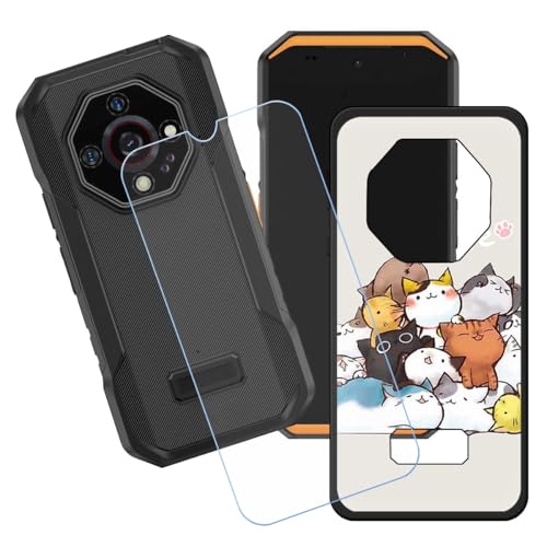 GYDQQKJ Displayschutz + Hülle für Ulefone Armor X32,Schwarz Cover TPU Handyhülle Silikon Tasche Case Schutzhülle - HD Schutzfolie Anti-Fall Disschutzfolie für (5.65") - LH61 von GYDQQKJ