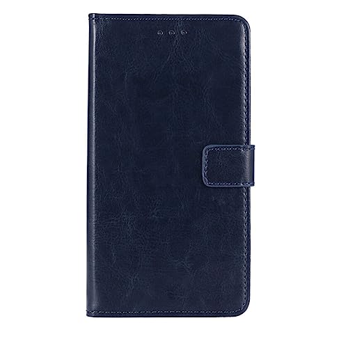 GYDQQKJ Handyhülle für Motorola Edge 60 Hülle Leder, Handy Hüllen für Motorola Edge 60 (6.60 Zoll), für Motorola Edge 60 Klapphülle Handytasche Case für Modisch Dunkel Blau von GYDQQKJ