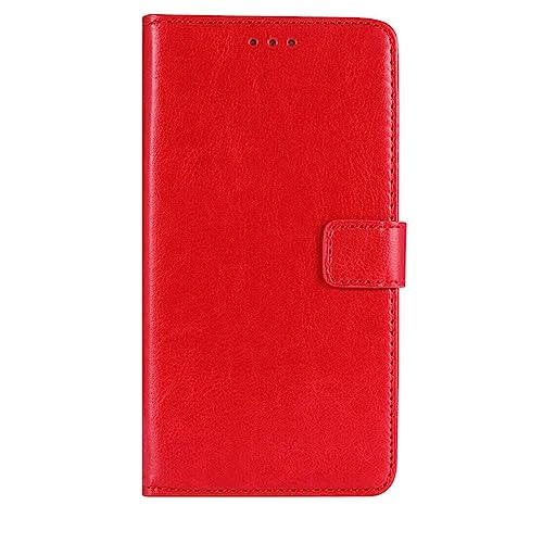 GYDQQKJ Handyhülle für infinix Hot 50 Pro Plus 4G X6880 Hülle Leder, Handy Hüllen für infinix Hot 50 Pro Plus 4G (6.78 Zoll), für X6880 Klapphülle Handytasche Case für Modisch Rot von GYDQQKJ