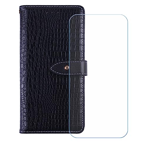 GYDQQKJ Hülle für Honor 400 Lite (6.70"), Schutzhülle PU Leder + [Displayschutz Schutzfolie] - Flip mit Brieftasche Card Slot Kreditkarten Geldfächern Case Schwarz von GYDQQKJ