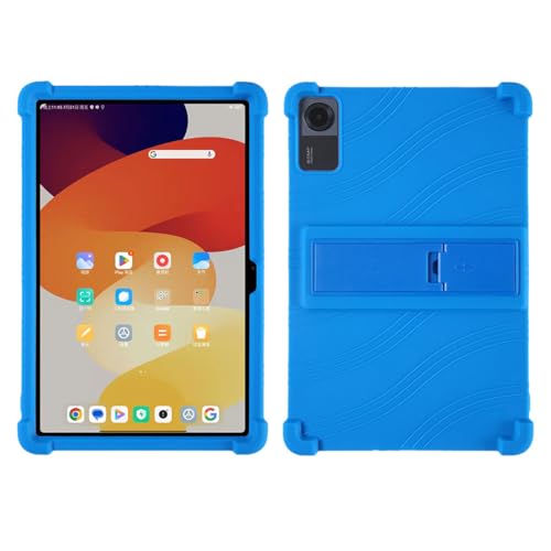 GYDQQKJ Schutzhülle für Xiaomi Pad 6 (11,0") Hülle, Weiche Handytasche Blau TPU Handyhülle Silikon Tasche Schale rutschfest Case Cover für - Blau von GYDQQKJ