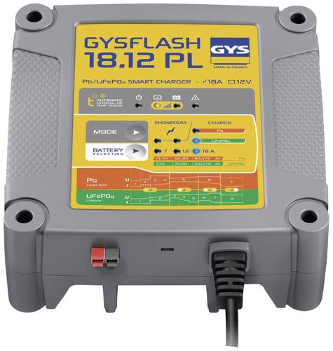 GYS GYSFLASH 18.12 PL 026926 Automatikladegerät 12V 18A von GYS