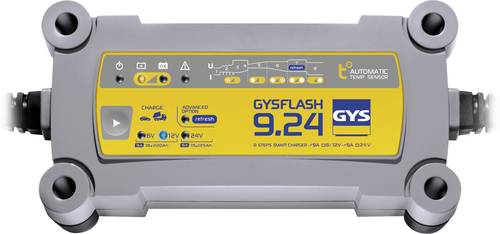 GYS GYSFLASH 9.24 029477 Automatikladegerät 6 V, 12 V, 24V 9A 9A 6A von GYS