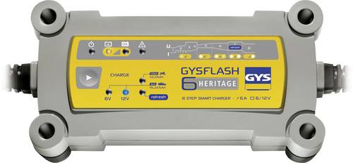 GYS GYSFLASH HERITAGE 6A 029538 Automatikladegerät 12 V, 6V 0.8A 6A von GYS