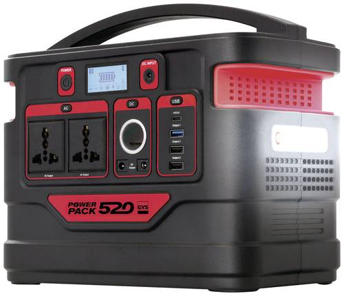 GYS POWER PACK 520 Powerstation 20Ah LiPo Schwarz/Rot mit Laderegler von GYS