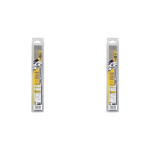GYS Rutile Elektroden, Type GY38, Durchmesser 2 mm, Inhalt 50 Stück, 084421 & 50 Rutile Elektroden Stahl - Durchmesser 1,6 mm - Blister, 1 Stück, 084414 GYS Rutile Elektroden, Type GY38, Durchmesser 2 mm, Inhalt 50 Stück, 084421 & 50 Rutile Elektroden Stahl - Durchmesser 1,6 mm - Blister, 1 Stück, 084414 von GYS