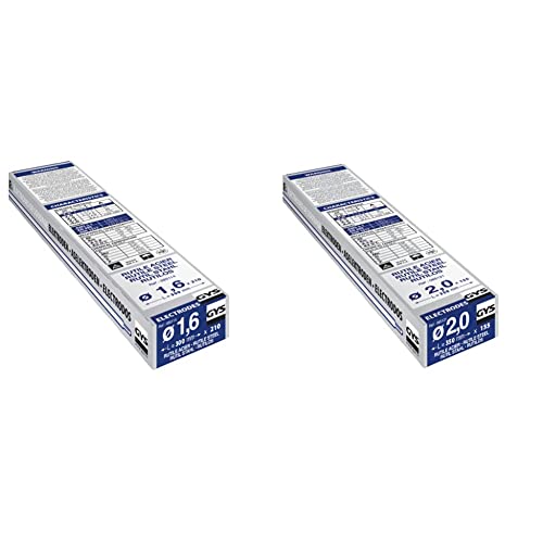 GYS rutile Elektroden Stahl - Ø 1,6 mm - kleine Schachtel, gelb & 085121 Rutile Elektroden Stahl, 155 Stück von GYS