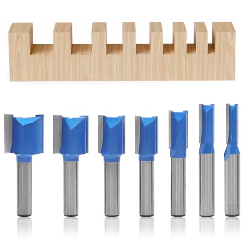 GYSRXS 7 Stück Nutfräser 8MM Shaft Holz Zweischneidig Nutfräser 6MM 8MM 10MM 12MM 14MM 18MM 20MM Oberfräse Nutfräser Set Geeignet für die Holzbearbeitung,Legierung GYSRXS 7 Stück Nutfräser 8MM Shaft Holz Zweischneidig Nutfräser 6MM 8MM 10MM 12MM 14MM 18MM 20MM Oberfräse Nutfräser Set Geeignet für die Holzbearbeitung,Legierung von GYSRXS