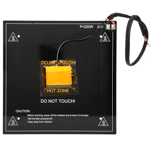 3D-Drucker-Heißbettplatine 235 X 235 X 3 Mm für Ender3 DC 24 V 220 W mit Installationskabel von GYZOUKA
