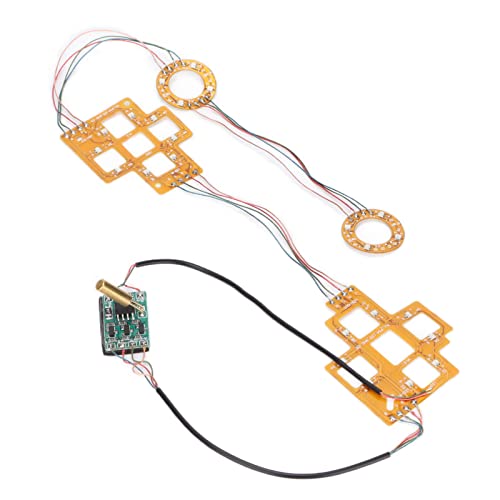 Wireless Controller LED Light Board, Multicolor Light Board Griff Vibration Control Modifikation Leuchtend mit Komplettwerkzeugen für PS5 Controller von GZD