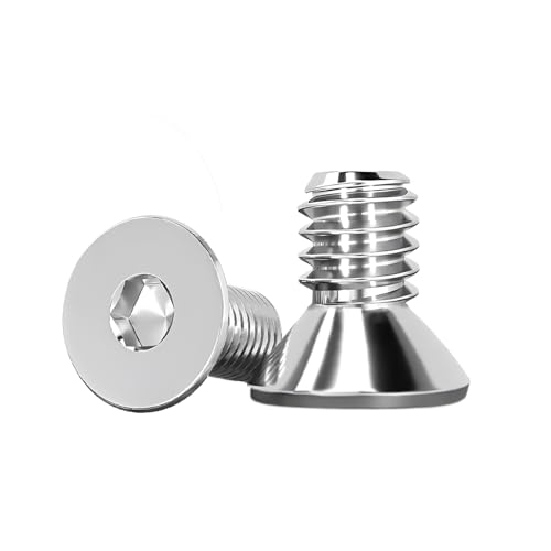 GZEINB 50 Stück M5*16MM 304 Edelstahl Senkkopfschrauben,DIN 7991 A2 V2A Metall Senkkopf Vollgewinde Schrauben,Innensechskant Senkschrauben Senkkopfschrauben mit Metrischen(50, M5*16MM) von GZEINB