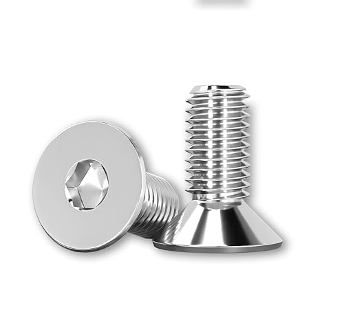 GZEINB 100 Stück M4*30MM 304 Edelstahl Senkkopfschrauben,DIN 7991 A2 V2A Metall Senkkopf Vollgewinde Schrauben,Innensechskant Senkschrauben Senkkopfschrauben mit Metrischen (100, M4*30MM) von GZEINB