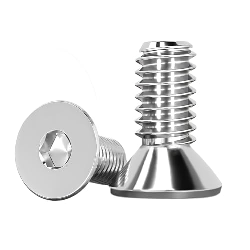GZEINB 25 Stück M6*35MM 304 Edelstahl Senkkopfschrauben,DIN 7991 A2 V2A Metall Senkkopf Vollgewinde Schrauben,Innensechskant Senkschrauben Senkkopfschrauben mit Metrischen (25, M6*35MM) von GZEINB