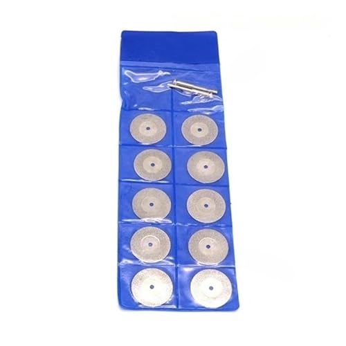 GZHXF Set mit 10 Diamanttrennscheiben für Kreissägen (20, 30, 40, 50 mm) mit 2 Verbindungsstiften für Drehwerkzeug von GZHXF