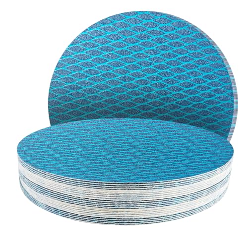 25Stk 225mm Klett Schleifpapier blau ohne löcher, Exzenter Schleifscheiben, 60 körnung Schleifpads, Schleifmittel Resistent gegen Zusetzen für Exzenterschleifer Schleifmaschine 25Stk 225mm Klett Schleifpapier blau ohne löcher, Exzenter Schleifscheiben, 60 körnung Schleifpads, Schleifmittel Resistent gegen Zusetzen für Exzenterschleifer Schleifmaschine von GZKTY