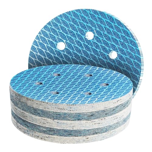 GZKTY 50Stk 150mm Klett Schleifpapier, Exzenter Schleifscheiben, 6-Loch Korn 120 Diamant-Form Schleifpads, Schleifmittel Resistent gegen Zusetzen für Exzenterschleifer Schleifmaschine GZKTY 50Stk 150mm Klett Schleifpapier, Exzenter Schleifscheiben, 6-Loch Korn 120 Diamant-Form Schleifpads, Schleifmittel Resistent gegen Zusetzen für Exzenterschleifer Schleifmaschine von GZKTY